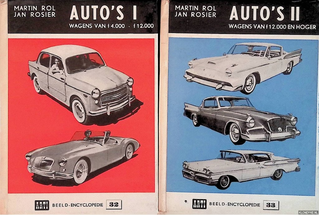 Rol, Martin & Jan Rosier - Auto's I: wagens van f. 4.000 - f.12.000 & Auto's II: wagens van f. 12.000 en hoger (2 delen)
