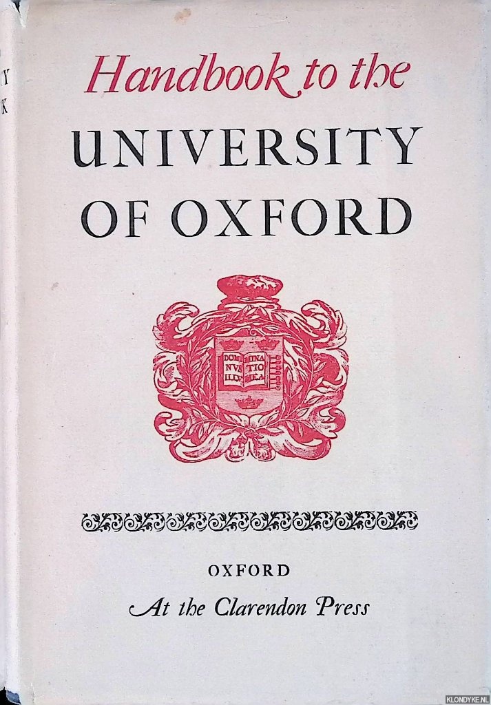 Mallet, Charles - a.o. - Handbook to the University of Oxford