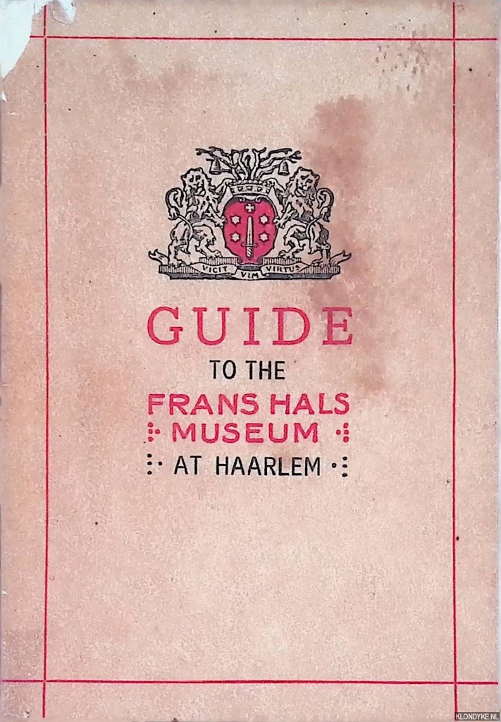 Kronig, J.O. - Guide to the Frans Hals Museum at Haarlem