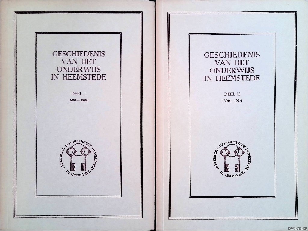 Duinen, G. van - Geschiedenis van het onderwijs in Heemstede (2 delen)