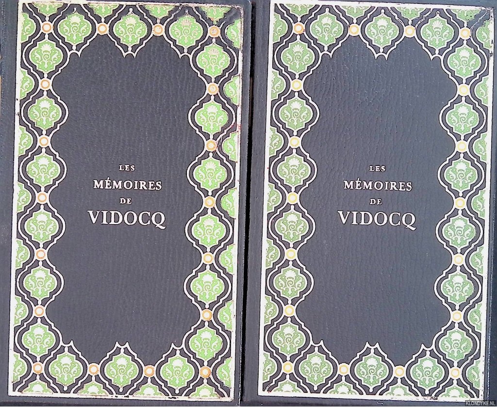 Vidocq, Eugne Franois - Les mmoires de Vidocq (2 volumes)