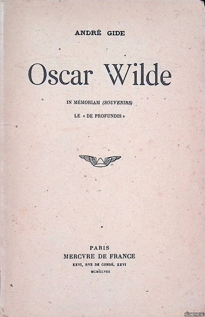 Gide, Andr - Oscar Wilde