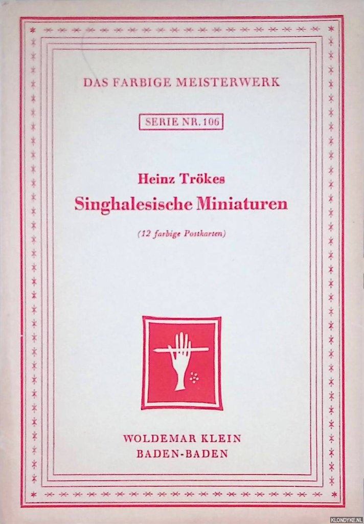 Various - Singhalesische Miniaturen. Zwlf farbige Postkarten
