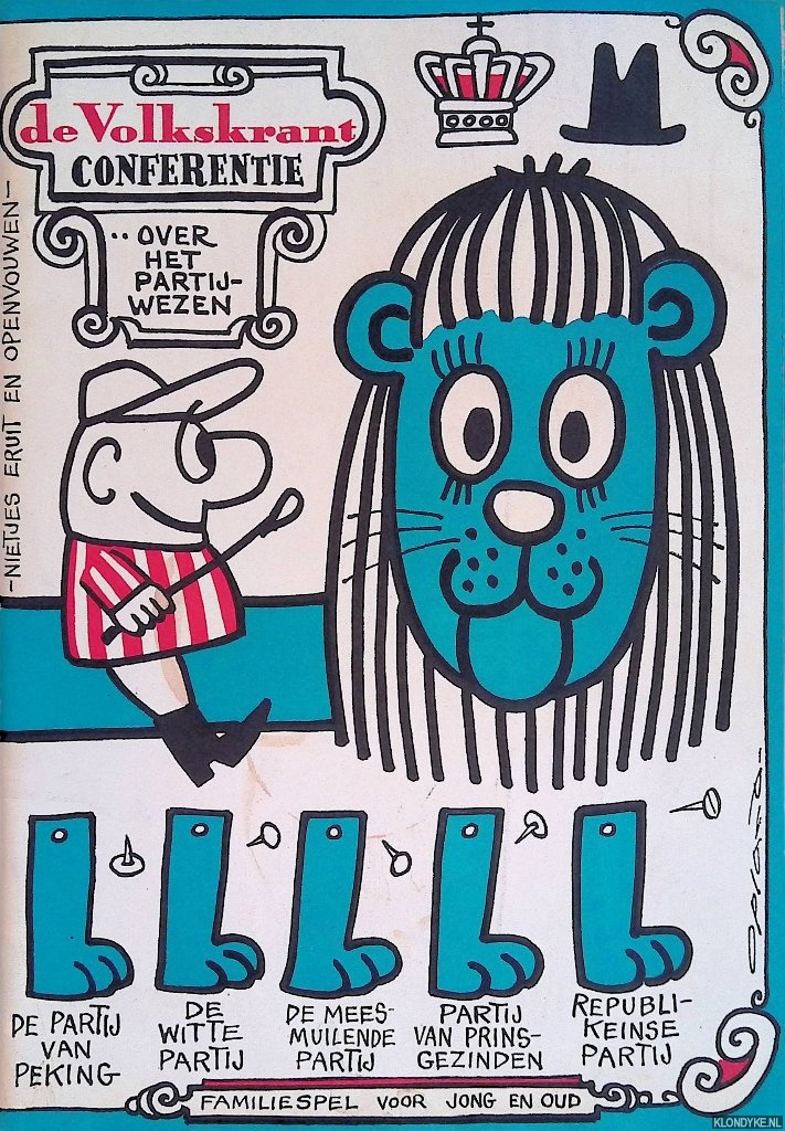 Opland (omslag) - Verslag conferentie over het partijwezen in het Kurhaus te Scheveningen op 4 en 5 november 1966. Het dolvermakelijk partij-wezen-spel
