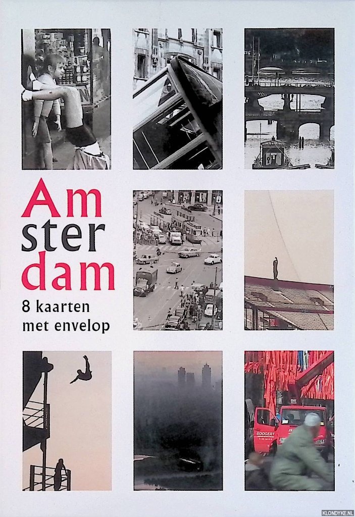 Posthuma de Boer, Eddy & Kors van Bennekom & Wim Ruigrok & Cas Oorthuys & Bart Sorgedrager & Thomas Schlijper & Peter Elenbaas & Sandesh Bhugaloo - Amsterdam: 8 kaarten met envelop