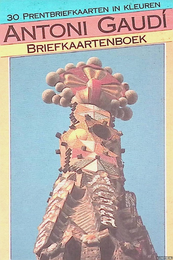 Diverse auteurs - Antoni Gaud: Briefkaartenboek - 30 prentbriefkaarten in kleuren