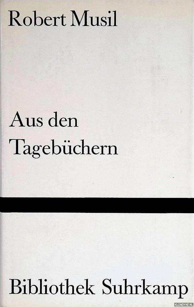 Musil, Robert - Aus den Tagebchern