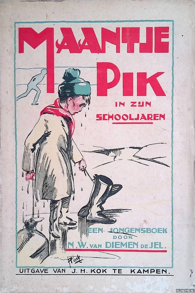 Diemen de Jel, N.W. van & Jo Spier (illustraties) - Maantje Pik in zijn schooljaren