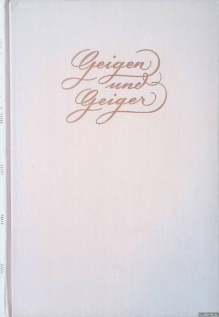 Farga, Franz - Geigen und Geiger