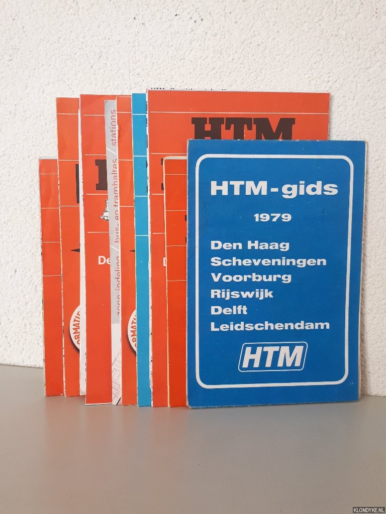 Diverse auteurs - 6x HTM-gids / HTM-kaart