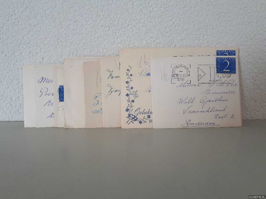 Post-Zonneveld, P. (gericht aan) - 13x geboortekaartje voor de familie Post-Zonneveld in Amsterdam