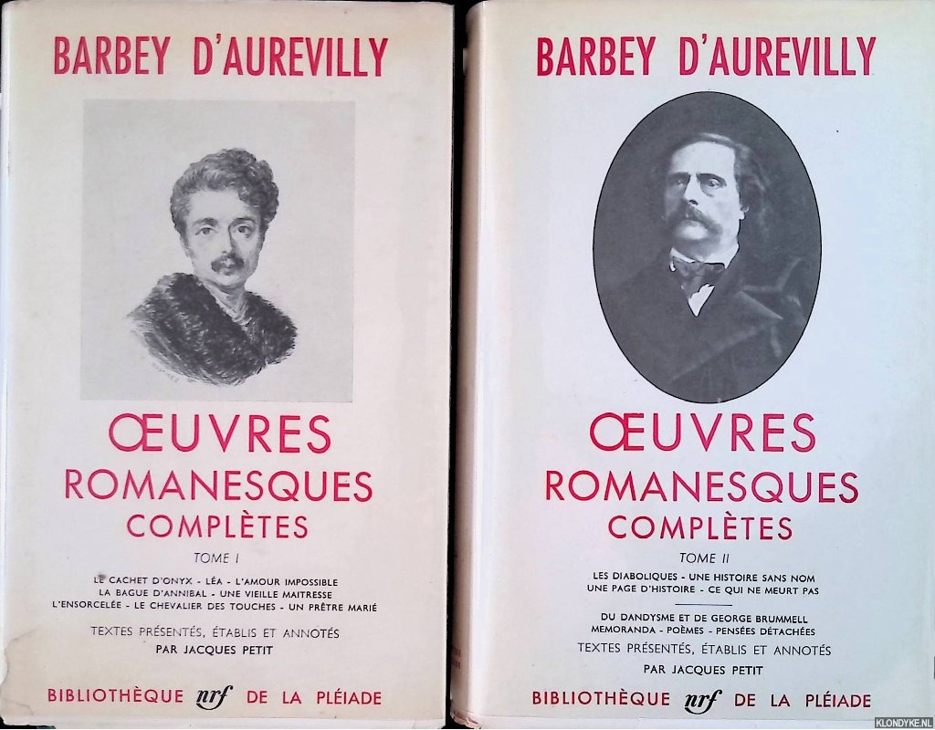 Aurevilly, Barbey - Oeuvres romanesques compltes (2 volumes)