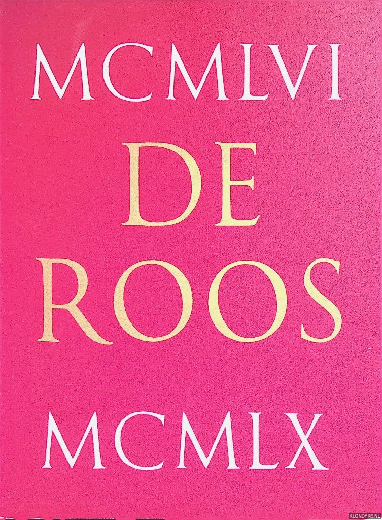 Leeflang, Chr. - Stichting de Roos Catalogus 1956-1960