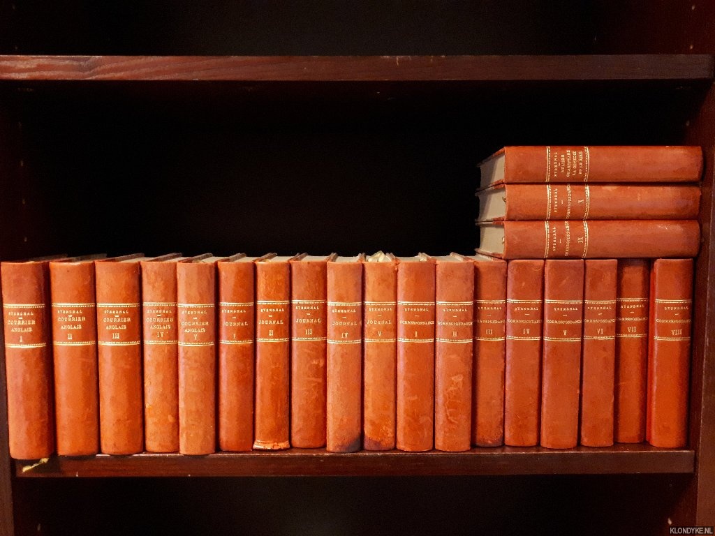 Stendhal - Courrier Anglais; Journal; Correspondance; Molire, Shakspeare, La comdie et le rire (21 volumes)