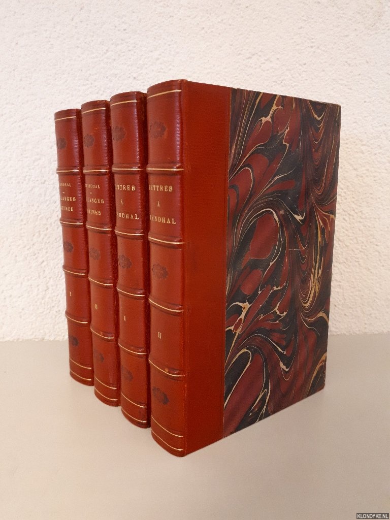 Stendhal - Mlanges intimes; Letrres  Stendhal (4 volumes)