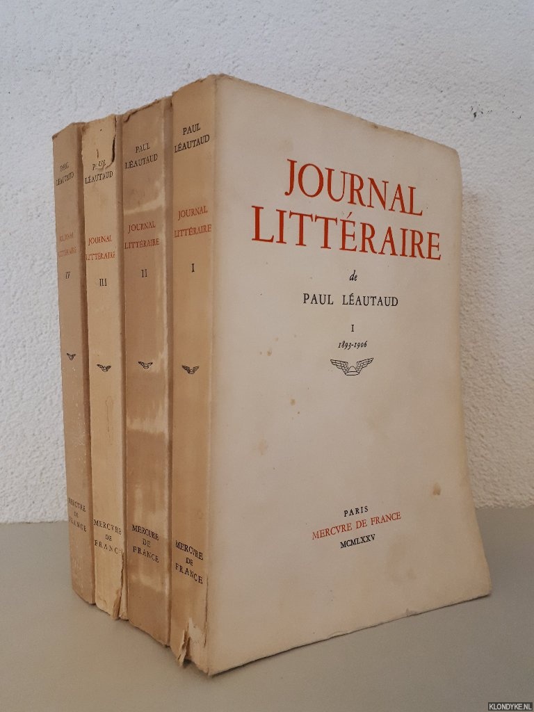 Lautaud, Paul - Journal littraire de Paul Lautaud (4 volumes)