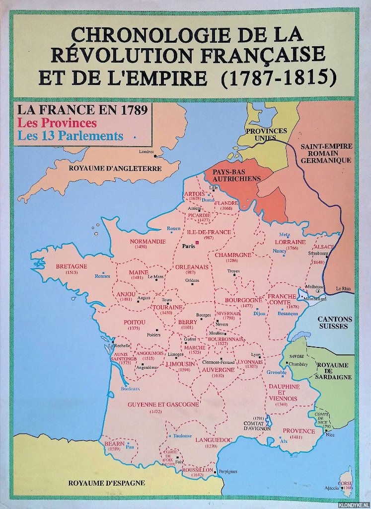 Griffe, Maurice - Chronologie de la Rvolution franaise et de l'Empire (1787-1815)