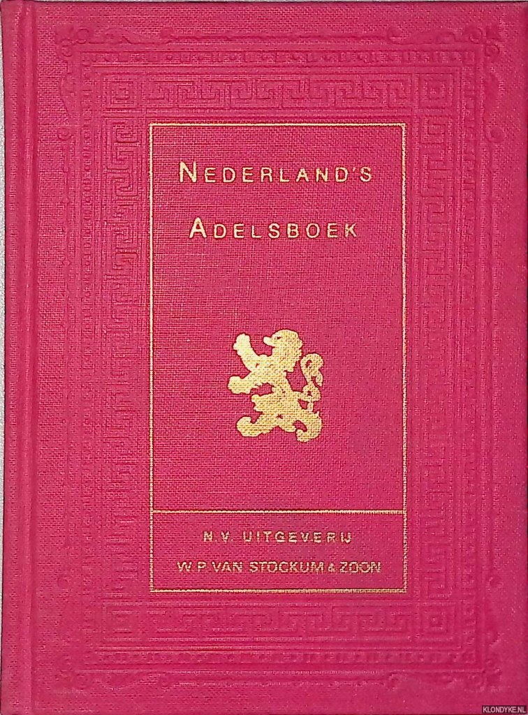 Rutgers van Rozenburg, L.M. - e.a. - Nederland's Adelsboek 1971-1972 - 64e jaargang - Su-Z
