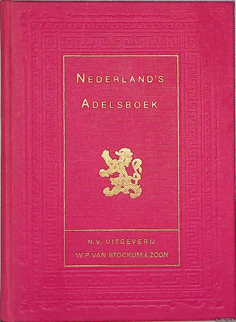 Roy van Zuidewijn, B.R.C.M. de - e.a. - Nederland's Adelsboek 1970 - 63e jaargang - Rh-St