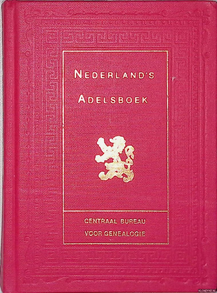 Diverse auteurs - Nederland's Adelsboek 1911