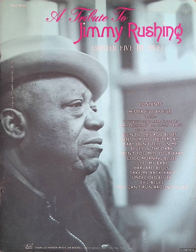 Rushing, Jimmy - a.o. - A tribute to Jimmy Rushing (Mister Five by Five)