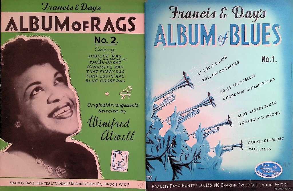 Francis & Day's - Francis & Day's Album of Blues & Album of Rags (2 volumes)