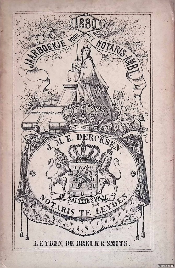 Dercksen, J.M.E. - Jaarboekje voor het Notaris-Ambt 1881
