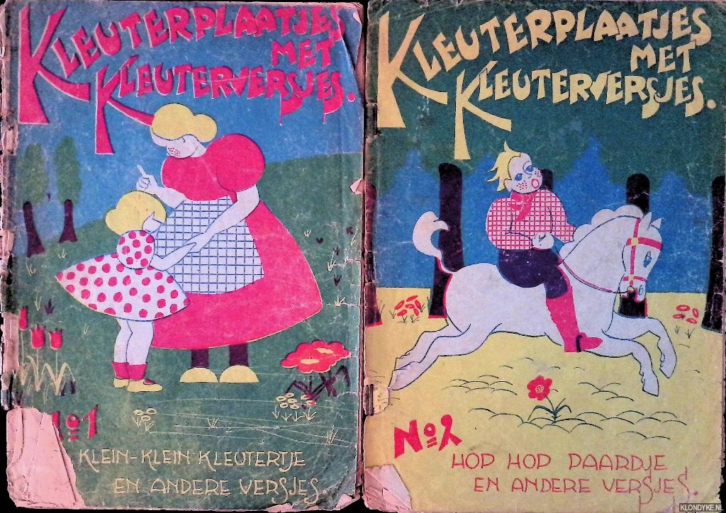 Diverse auteurs - Kleuterplaatjes met kleuterversjes (2 delen)