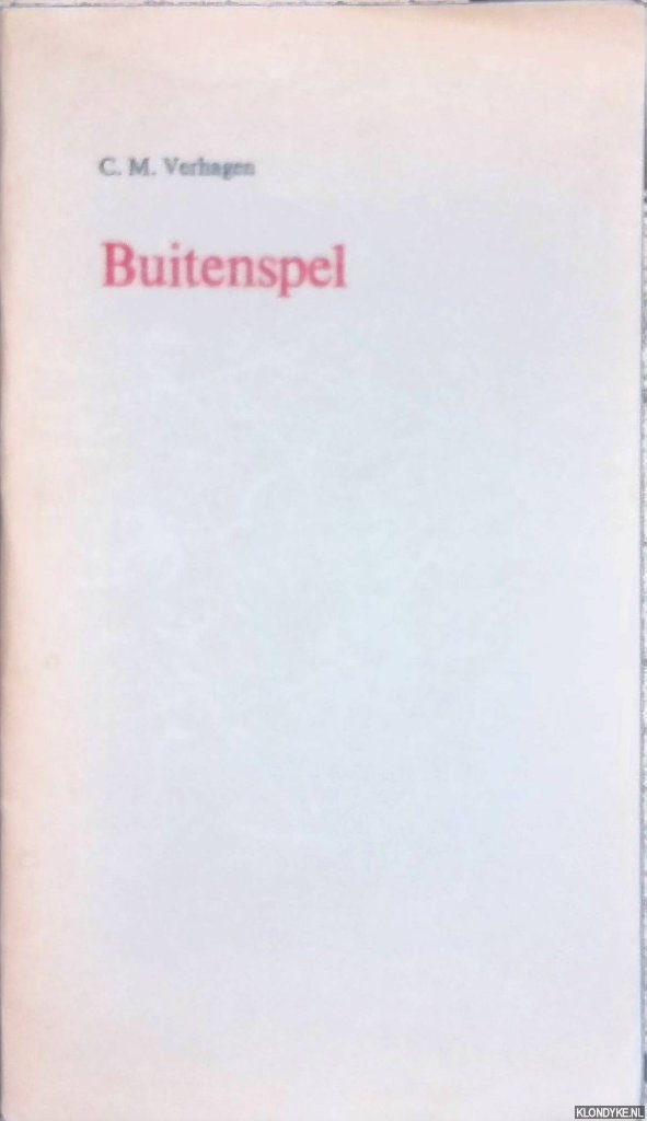 Verhagen, C.M. - Buitenspel