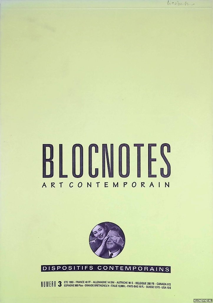 Perrin, Frank & Roberto Ohrt - and others - Blocnotes: art contemporain - numero 3
