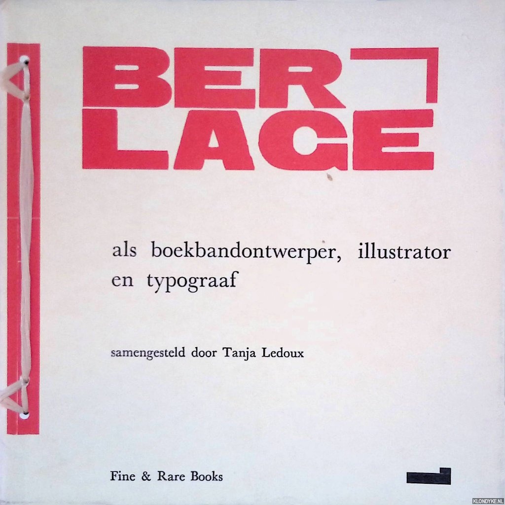 Ledoux, Tanja (samengesteld door) - H.P. Berlage als boekbandontwerper, illustrator en typograaf