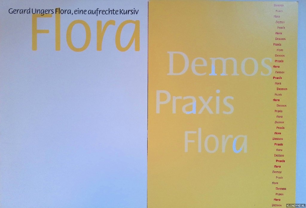 Caflisch, Max - Gerard Ungers: Flora, eine aufrechte Kursiv