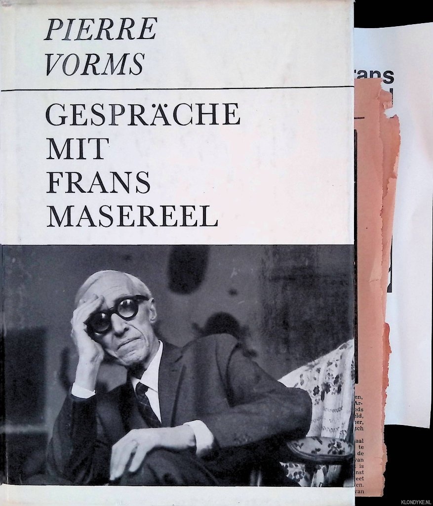 Vorms, Pierre - Gesprche mit Frans Masereel