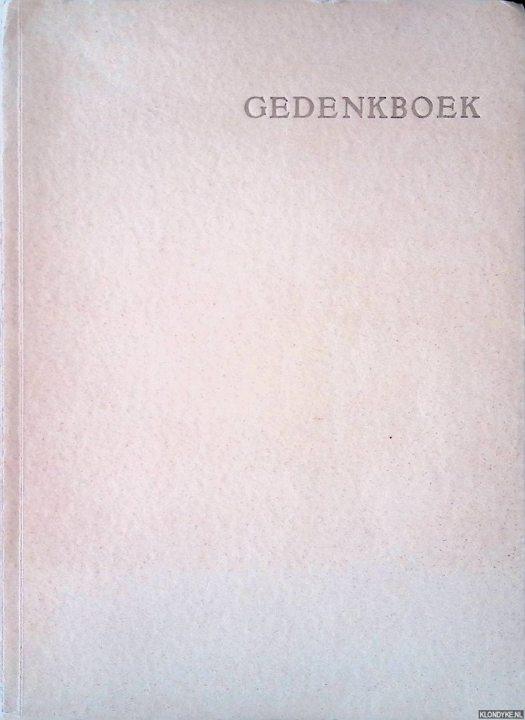 Kolker Jr., W.J. - Gedenkboek 1910-1935: uitgegeven bij gelegenheid van het Zilveren jubileum van de Christelijke H.B.S., Moreelsestraat 21, Amsterdam