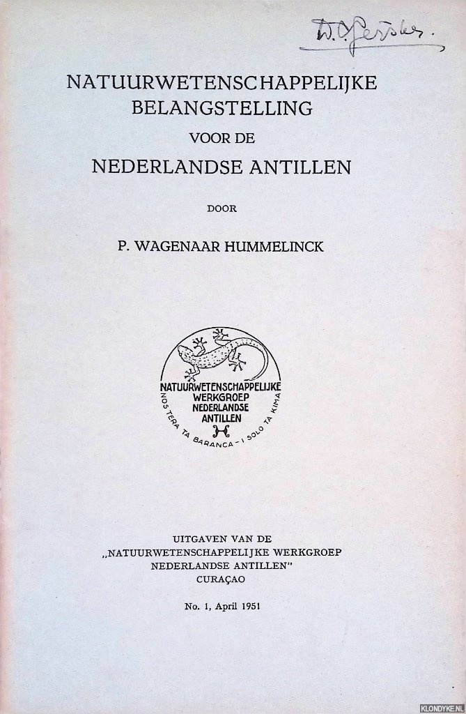 Wagenaar Hummelinck, P. - Natuurwetenschappelijke belangstelling voor de Nederlandse Antillen