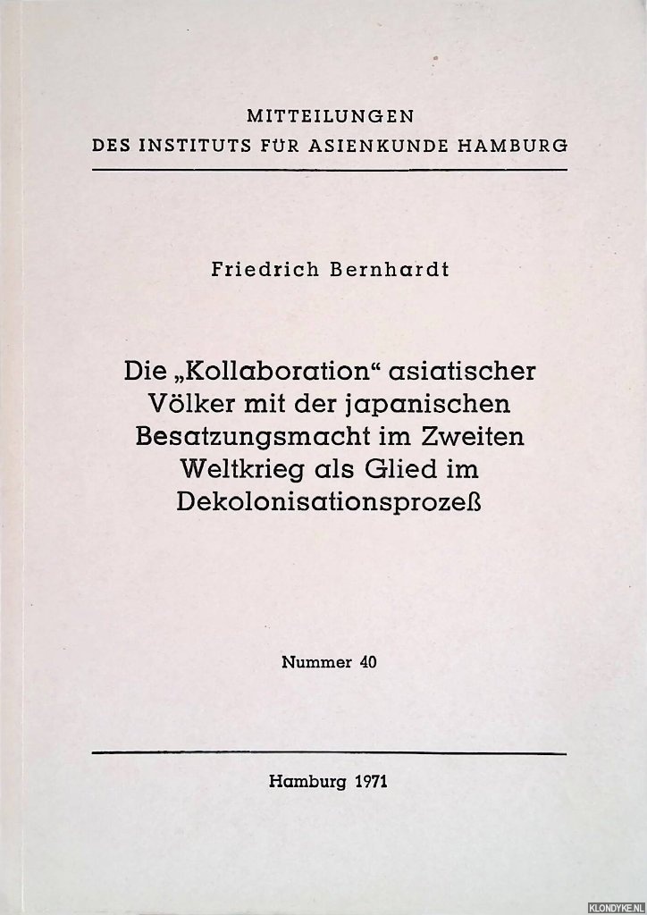 Bernhardt, Friedrich - Die 