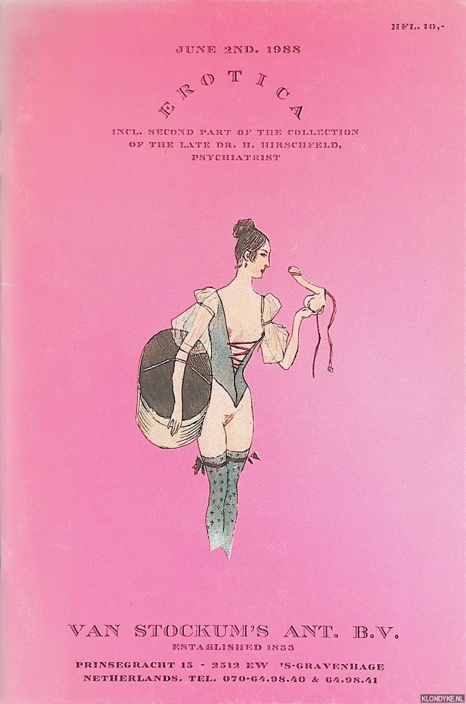 Various - Erotica: June 2nd 1988 - Incl. second part of the collection of the late dr. H. Hirschfeld, psychiatrist