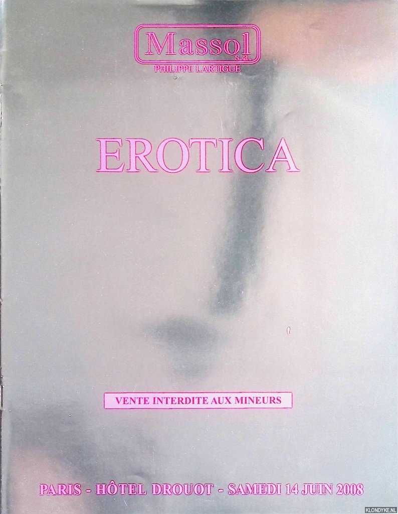 Lartique, Philippe - Erotica - vente interdite aux mineurs