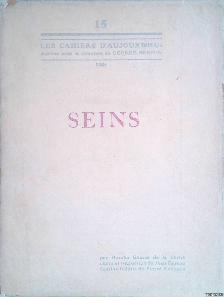 Gmez de la Serna, Ramn - Seins. Choix et traduction de Jean Cassou.