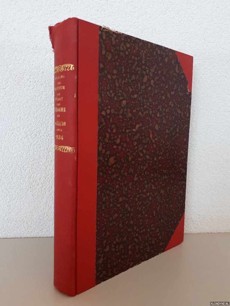 Diverse auteurs - Surinaamsch Verslag 1935 (2 delen); Curaaosch Verslag 1935 (2 delen)
