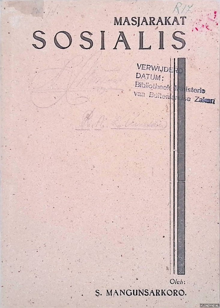 Mangunsarkoro, S. - Masjarakat Sosialis