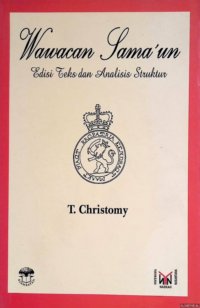 Christomy, T. - Wawacan Sama un: edisi teks dan analisis struktur