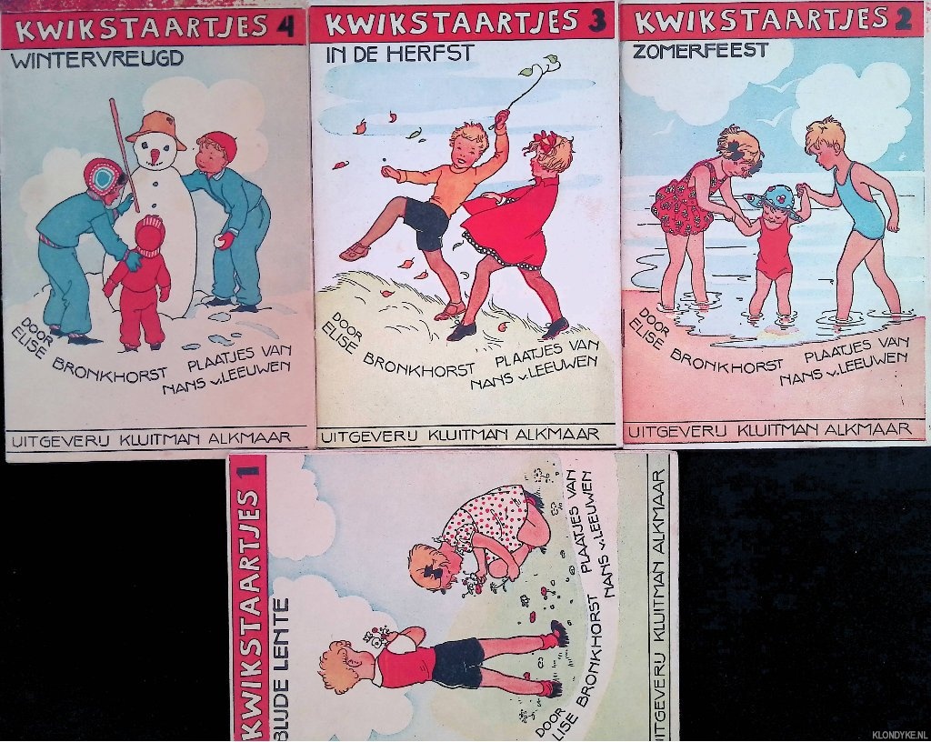 Bronkhorst, Elise & Nans v. Leeuwen (plaatjes van) - Kwikstaartjes (4 deeltjes)