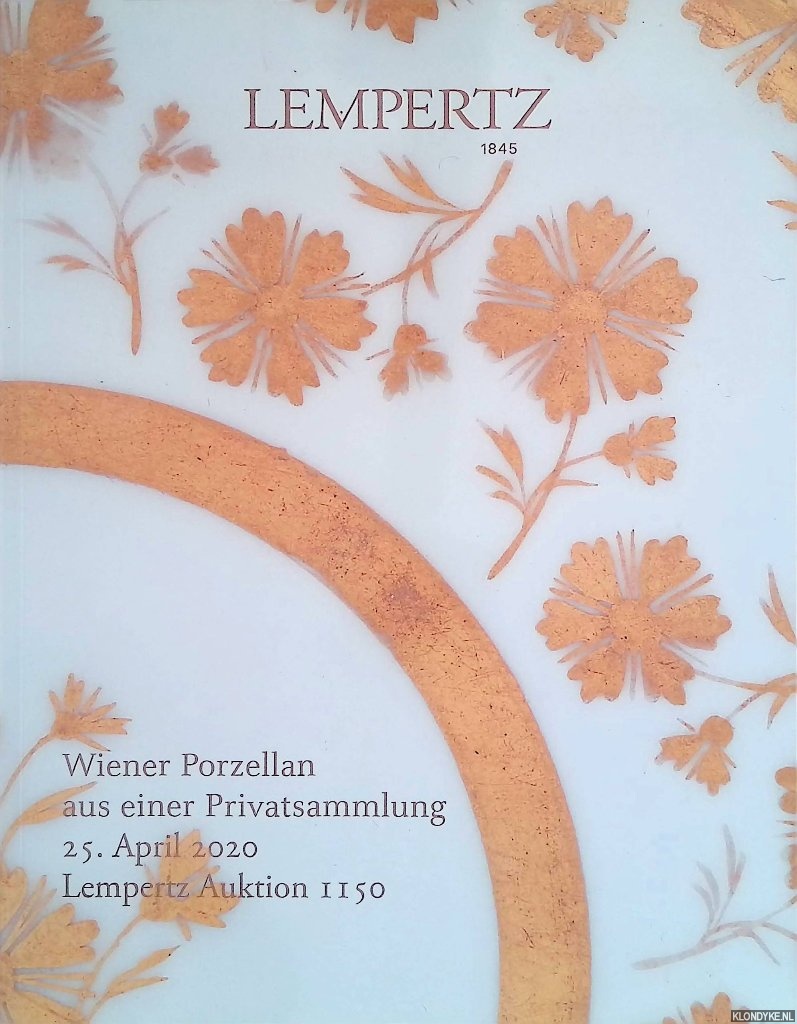 Various - Lempertz Auktion 1150: Wiener Porzellan aus einer Privatsammlung - 25. April 2020