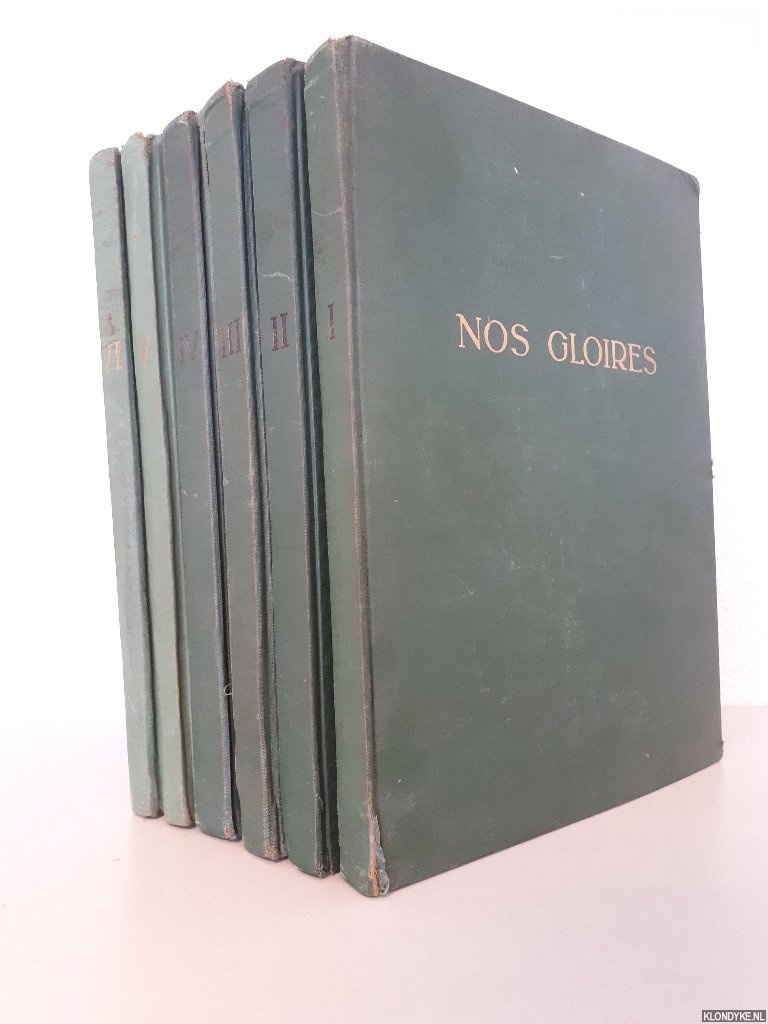 Schoonjans, J. & J.-L. Huens (illustrations) - Collection Nos Gloires (6 volumes)