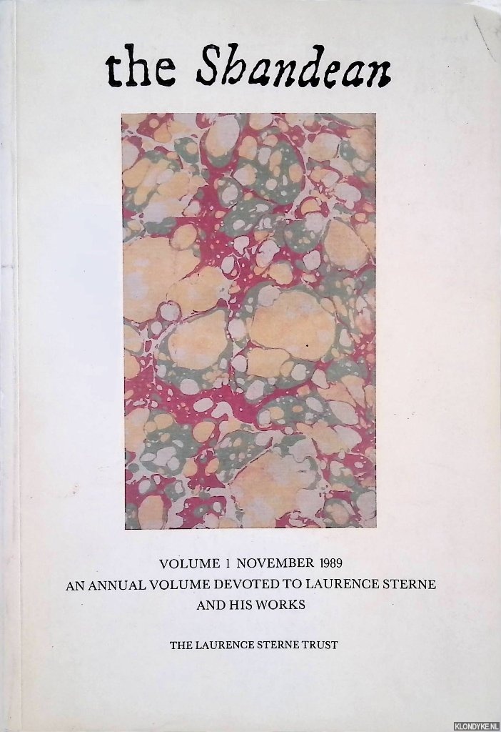 Voogd, Peter J. de - and others - The Shandean. Volume 1 November 1989 - An annual volume devoted to Laurence Sterne an his works