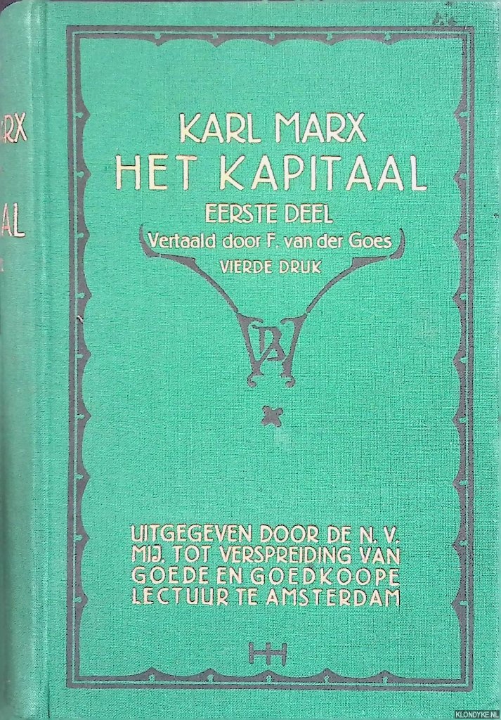 Marx, Karl - Het kapitaal: eerste deel: het kapitalistische productieproces