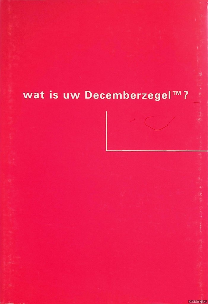 Planting, Rik - Wat is uw Decemberzegel?