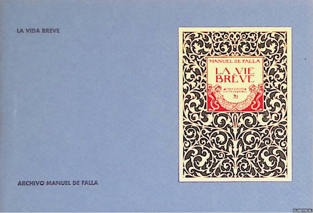 Falla, Manuel de - La vie brve (postcards)