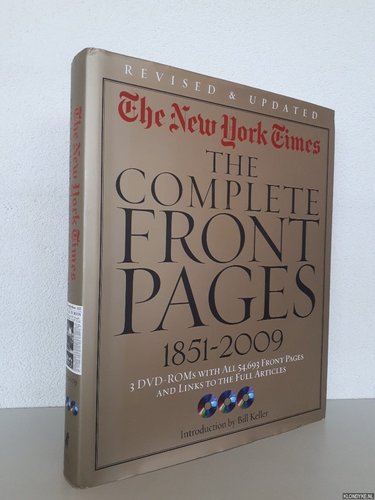 Keller, Bill - The New York Times:The Complete Front Pages 1851-2009 Updated Edition + 3DVD-ROMs